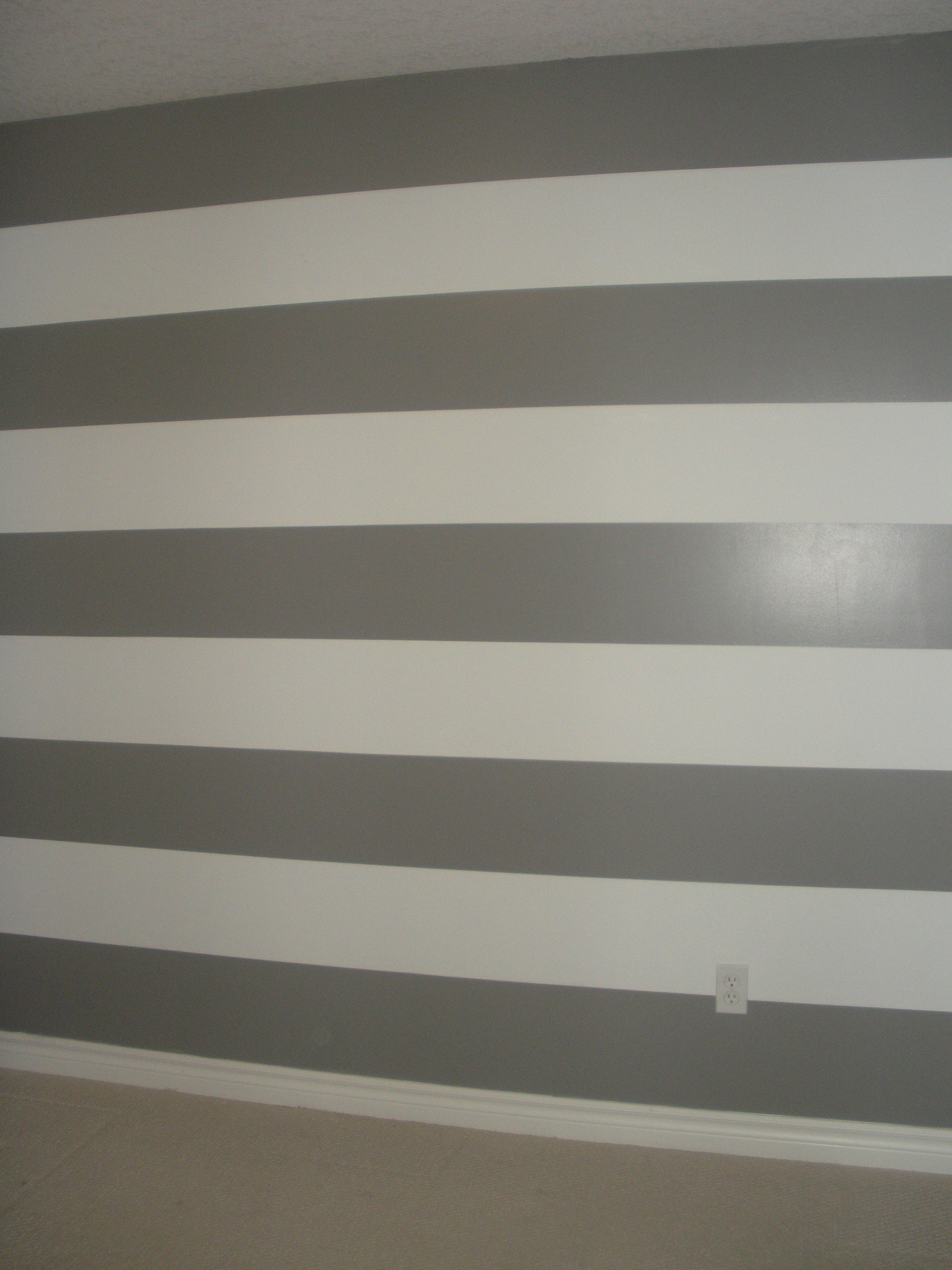 Stripe Wall Finished Just Call Me Martha Stacey